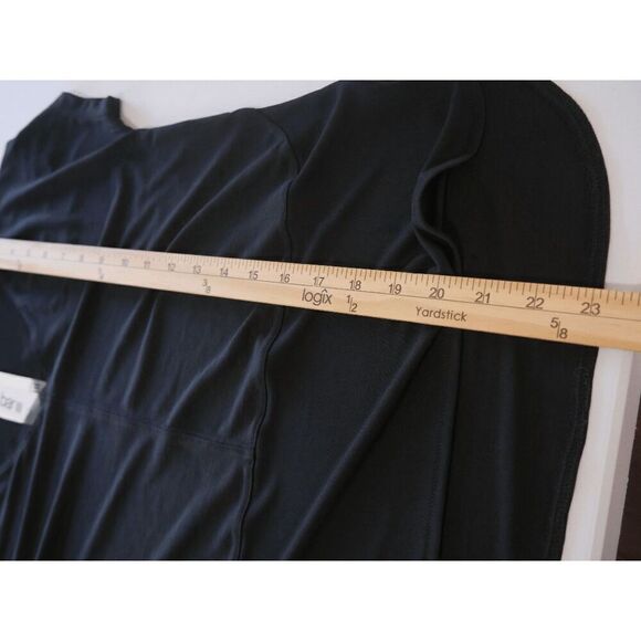 Bar III Women's V-Neck Mixed-Media Mesh Top Black PS - Picture 6 of 8